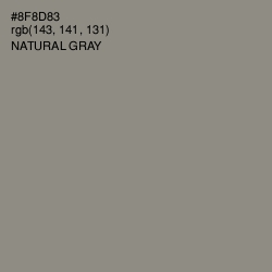 #8F8D83 - Natural Gray Color Image